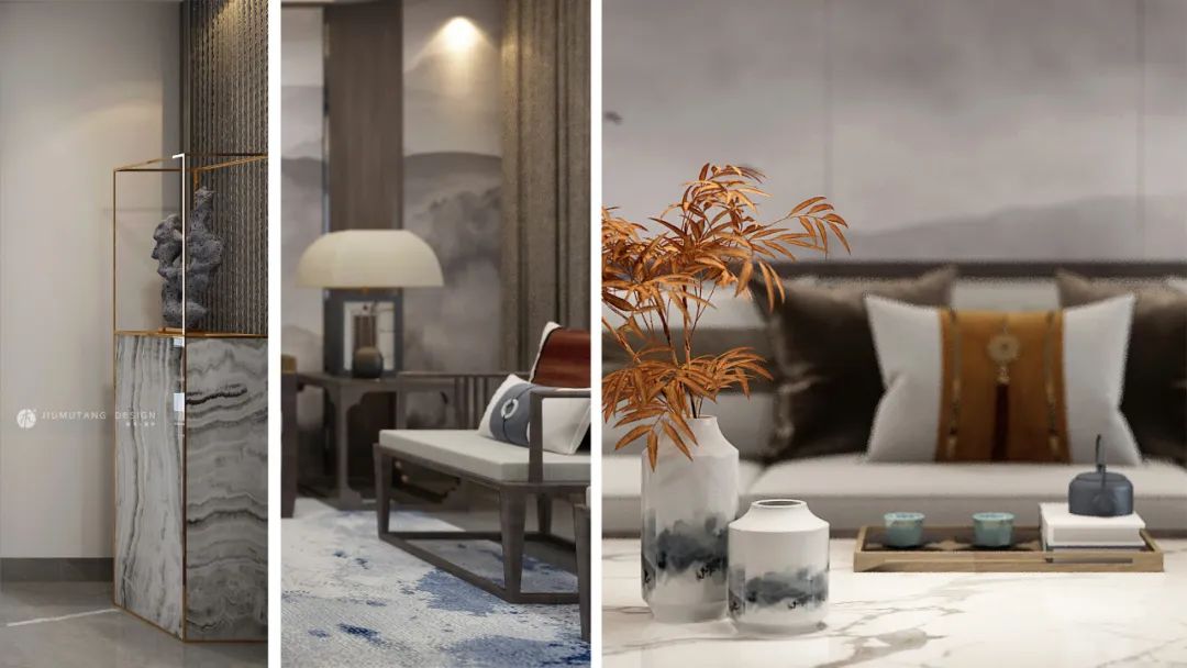 九木堂设计 | 290㎡精装房改造,呈现东方风雅美学私宅-4