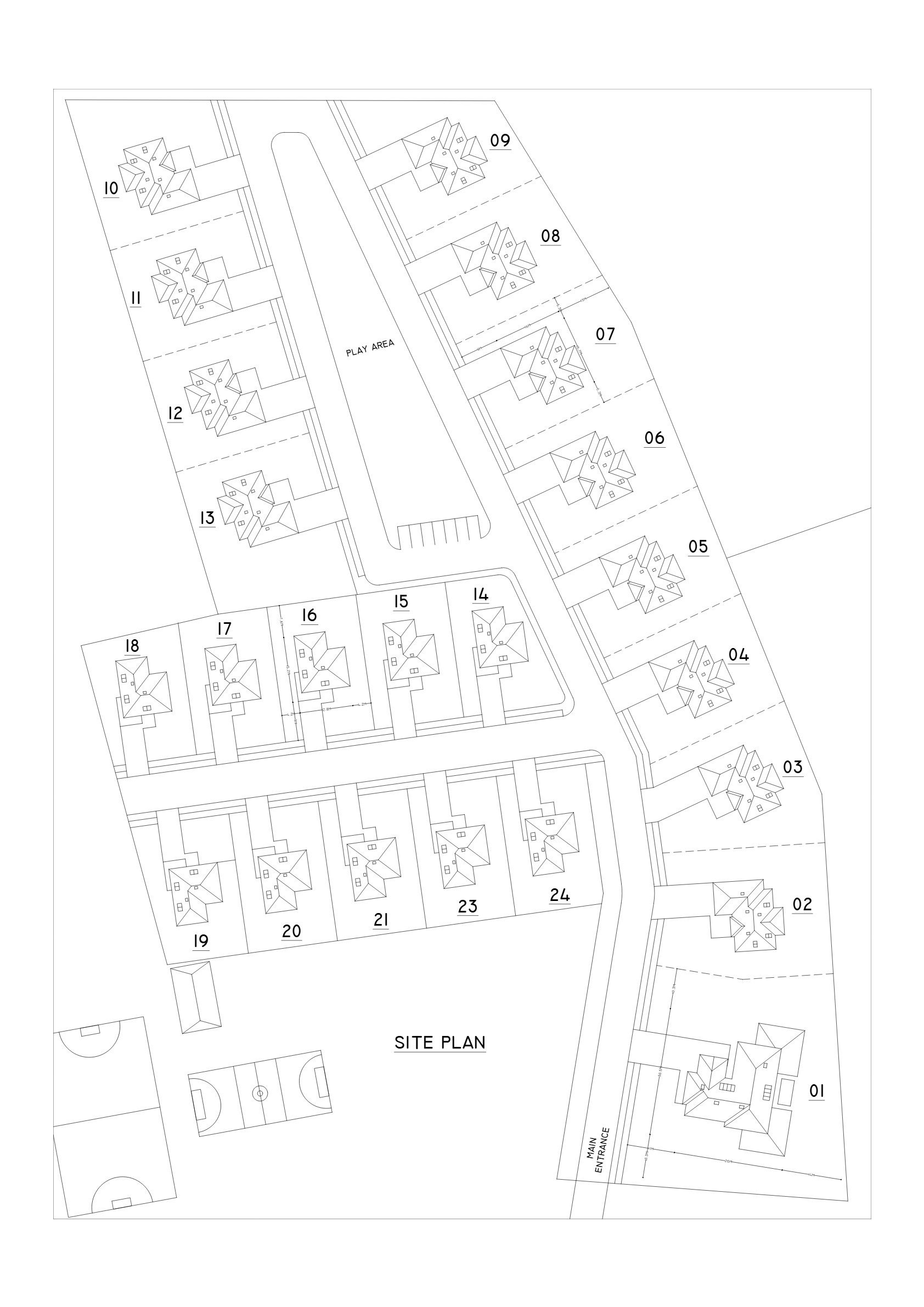 Housing Community Site Plan-3