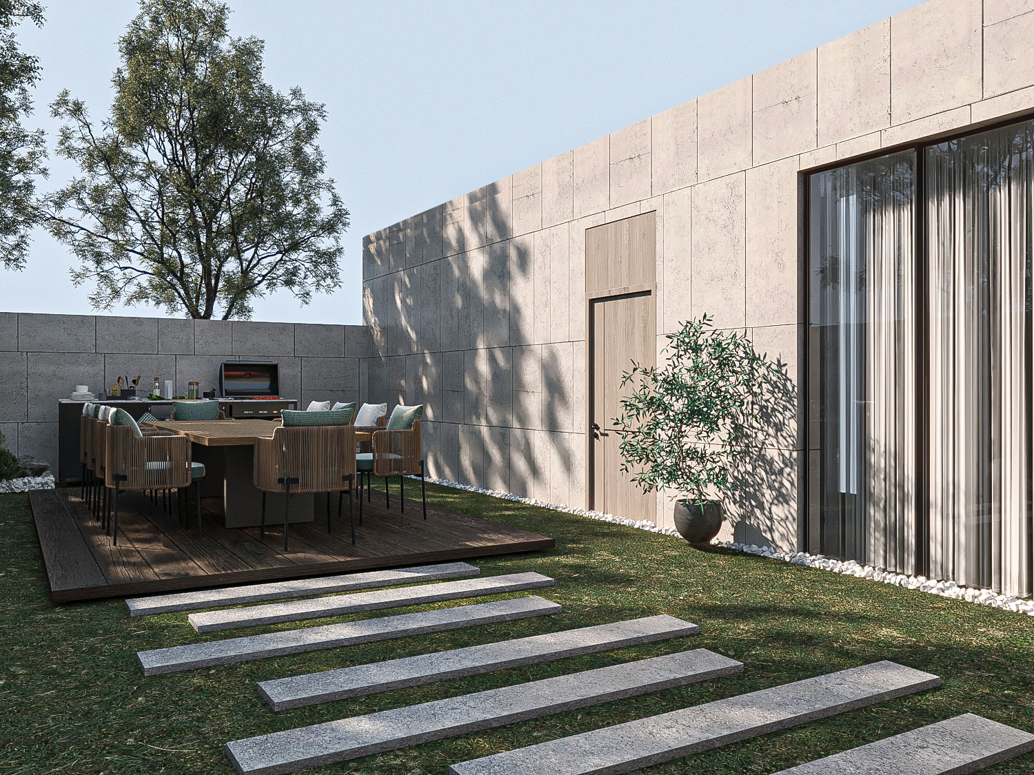 Roof with gym area-2