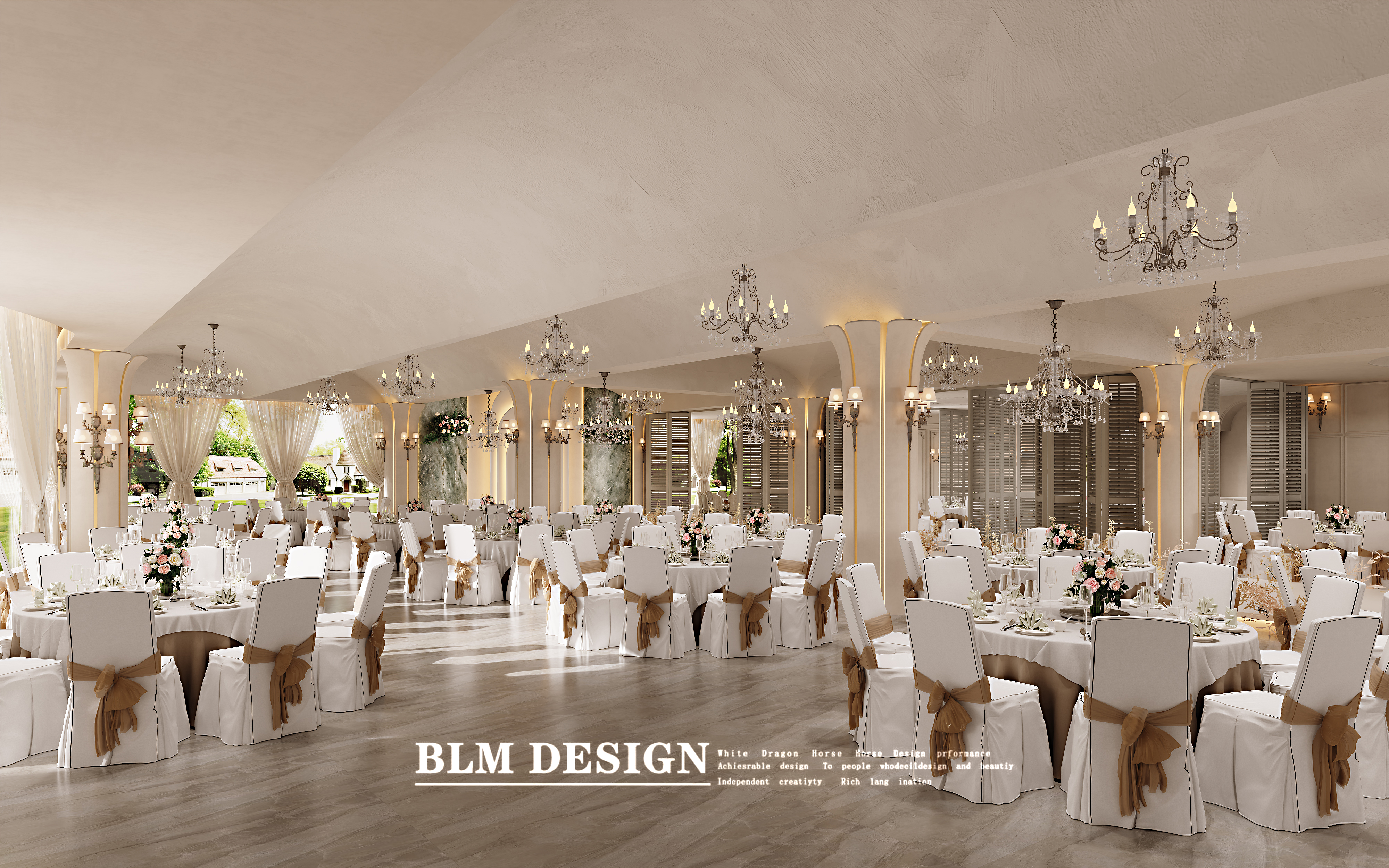 宴会厅效果图案例-3