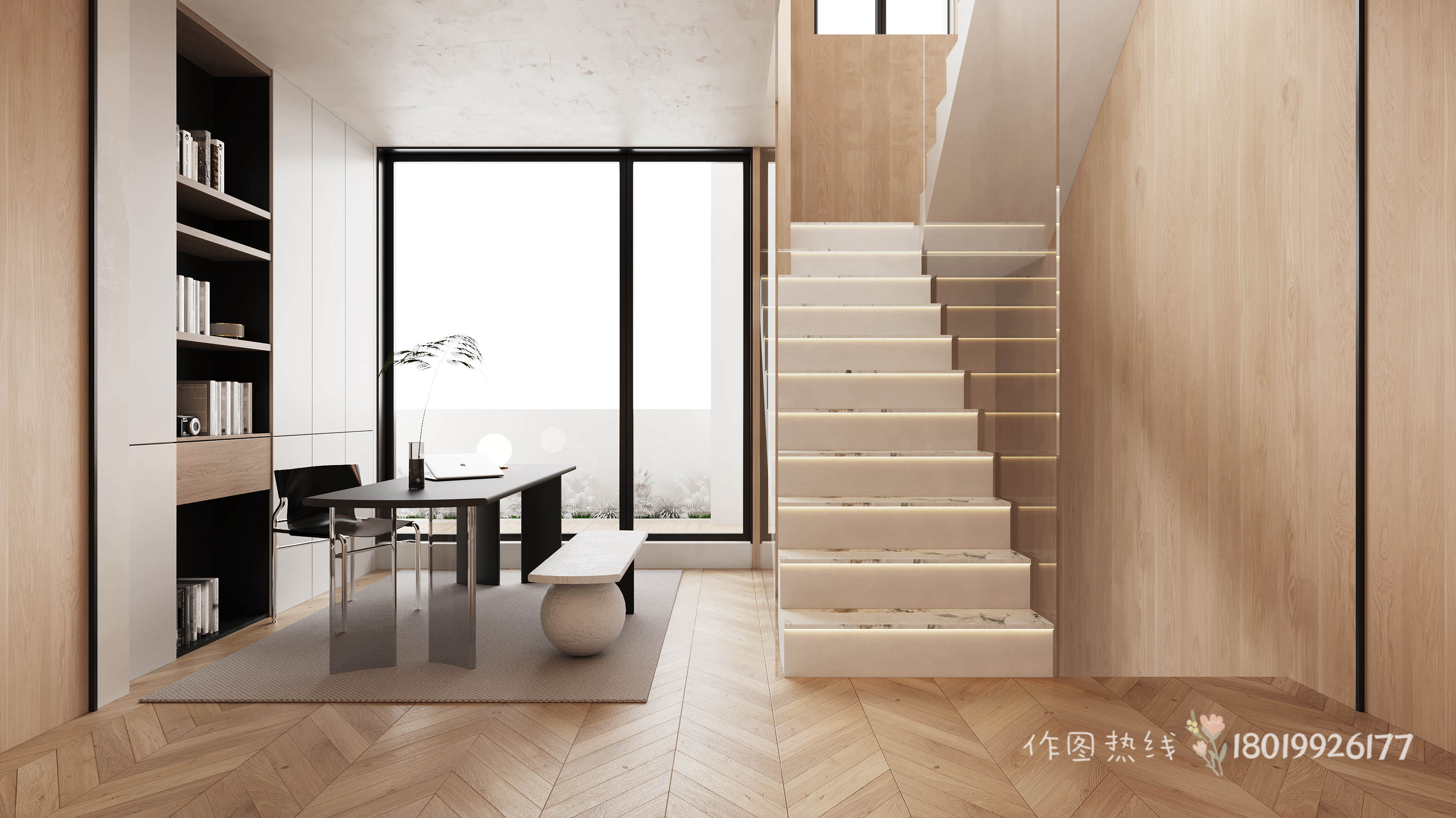 中古风别墅效果图-8