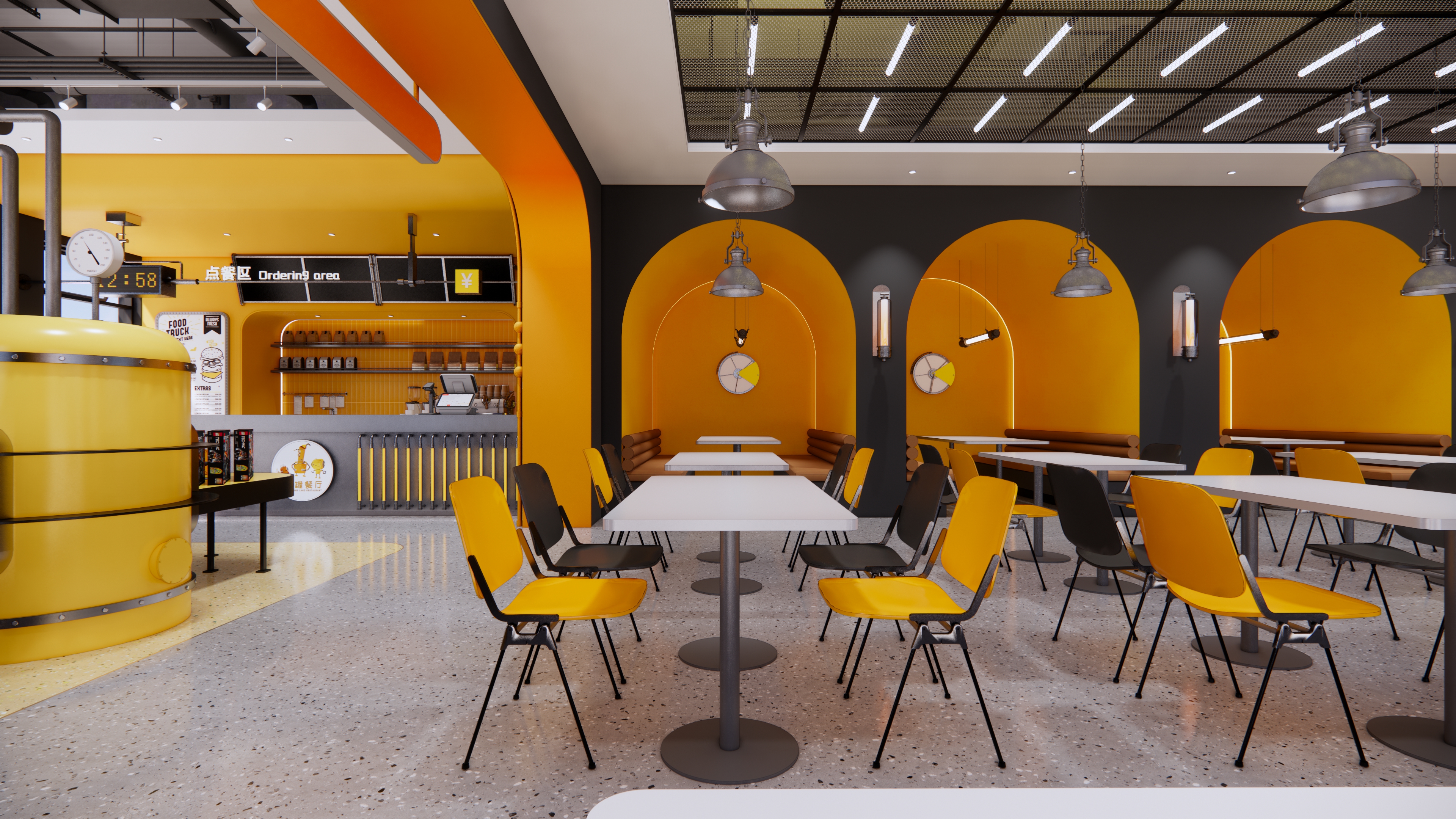 工业主题亲子餐厅方案设计-7