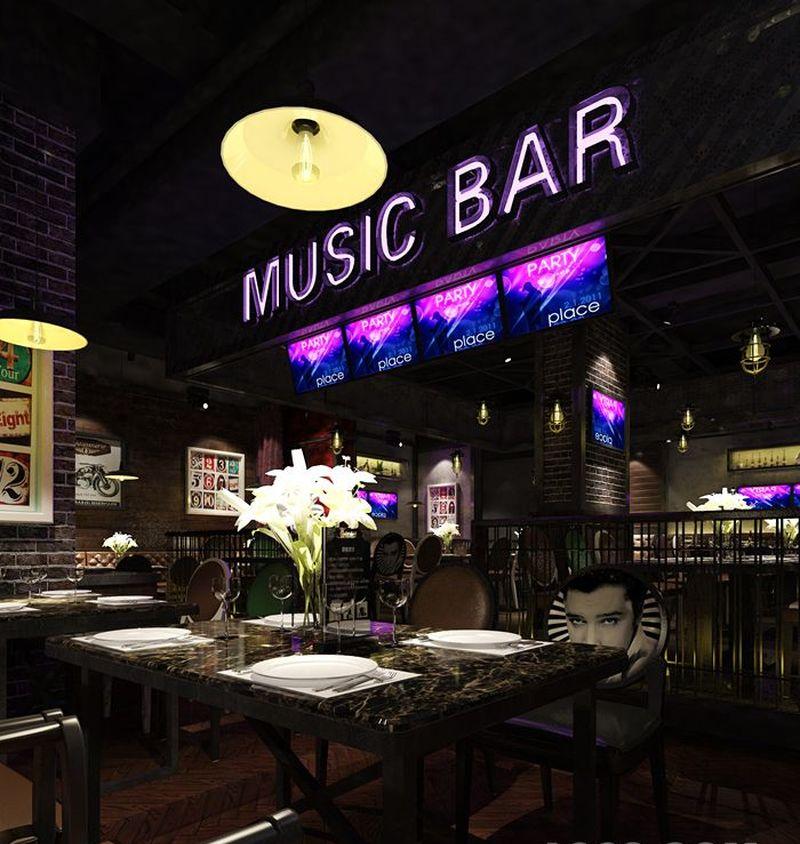 揽季音乐餐吧主题餐厅设计-13