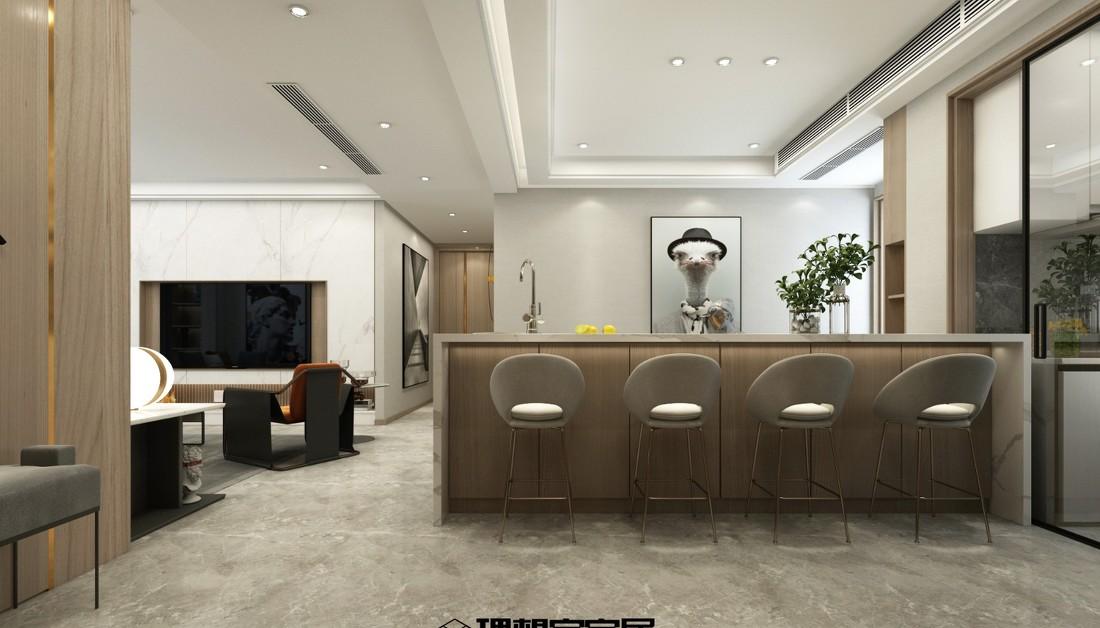 
鼎盛国际140㎡现代轻奢风格 -0