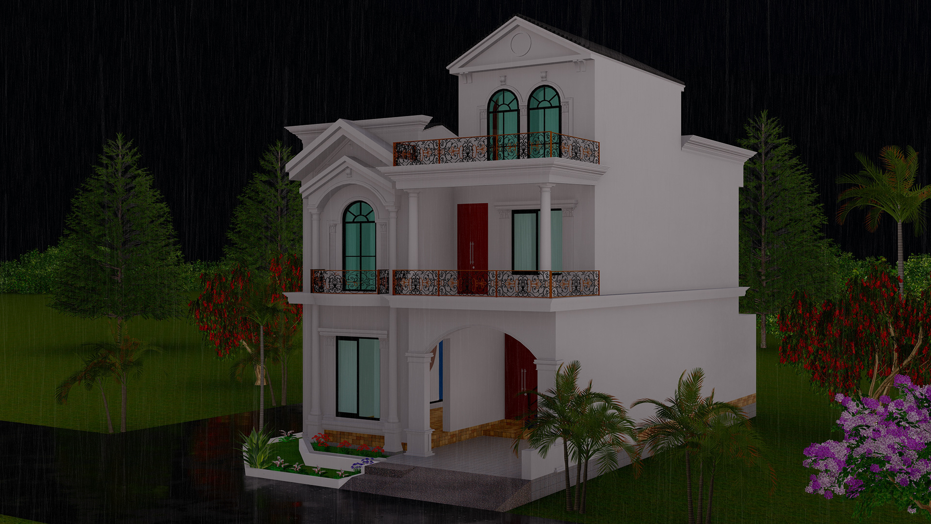 5 Marla 住宅经典设计动画视频及报批图纸-13