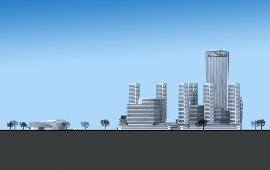 宁波市鄞州南部商务区门户区设计方案丨中国宁波丨amphibianArc,合作方为宁波鄞州建筑设计院-21