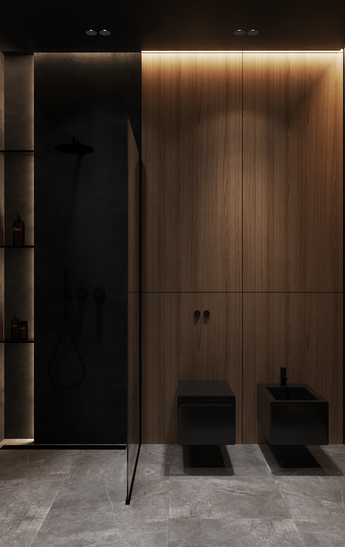 高级灰与墨绿的完美搭配-17