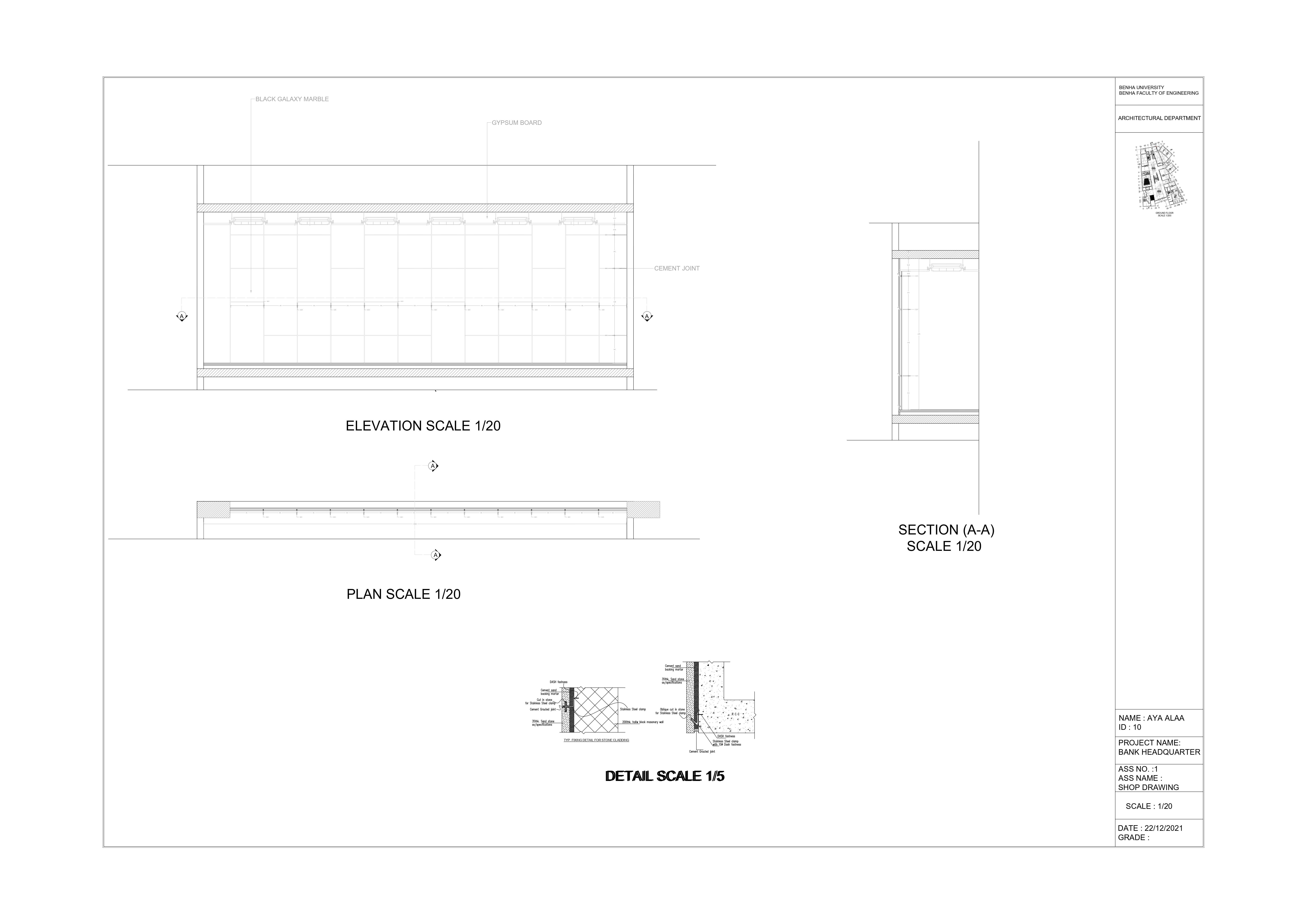 Bank Headquarter - working drawing-26