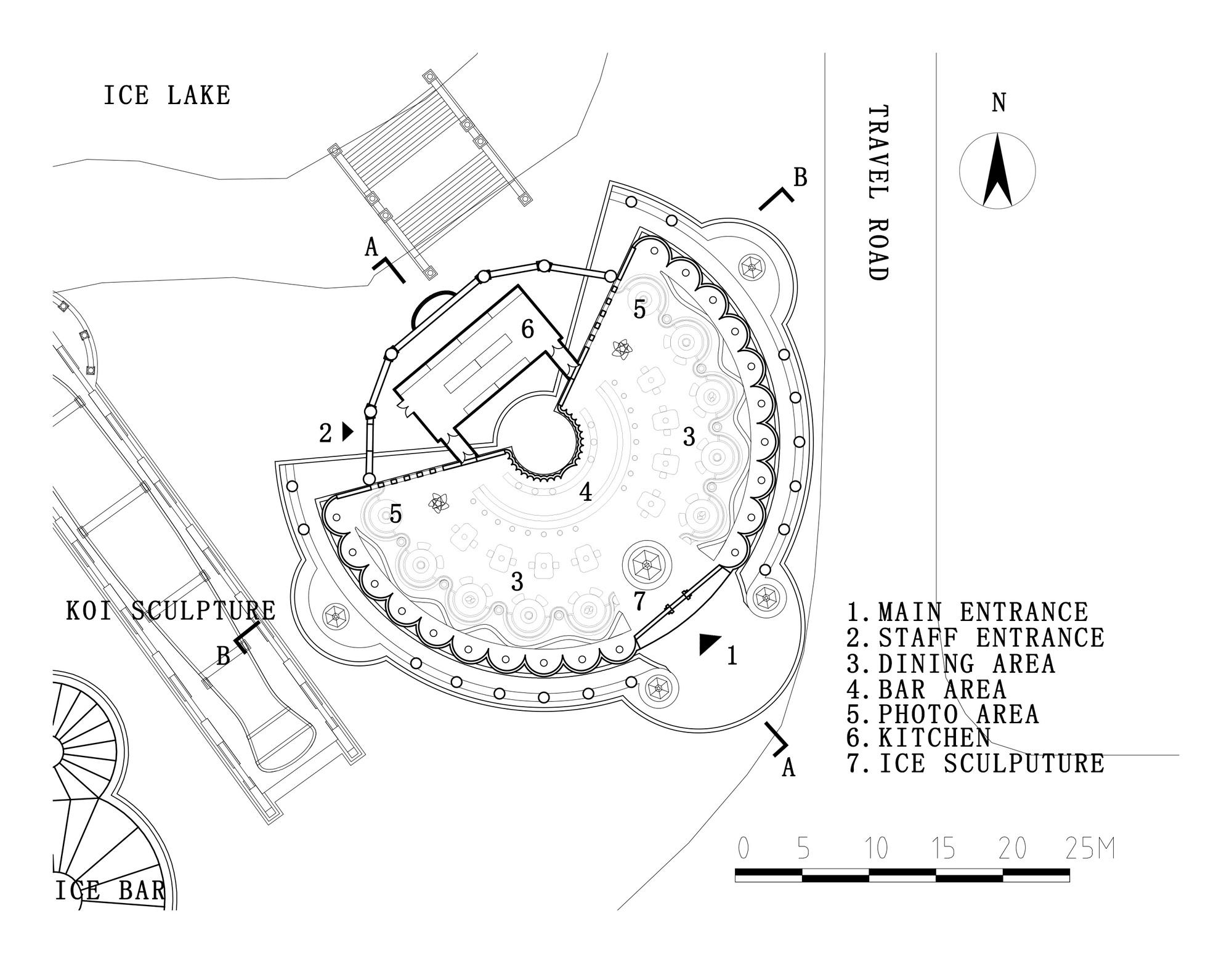 Ice Restaurant, The 21st ICE& SNOW WORLD / International Ice Snow Architecture Innovation Research Center + Architecture School, Harbin Institute of Technology-44