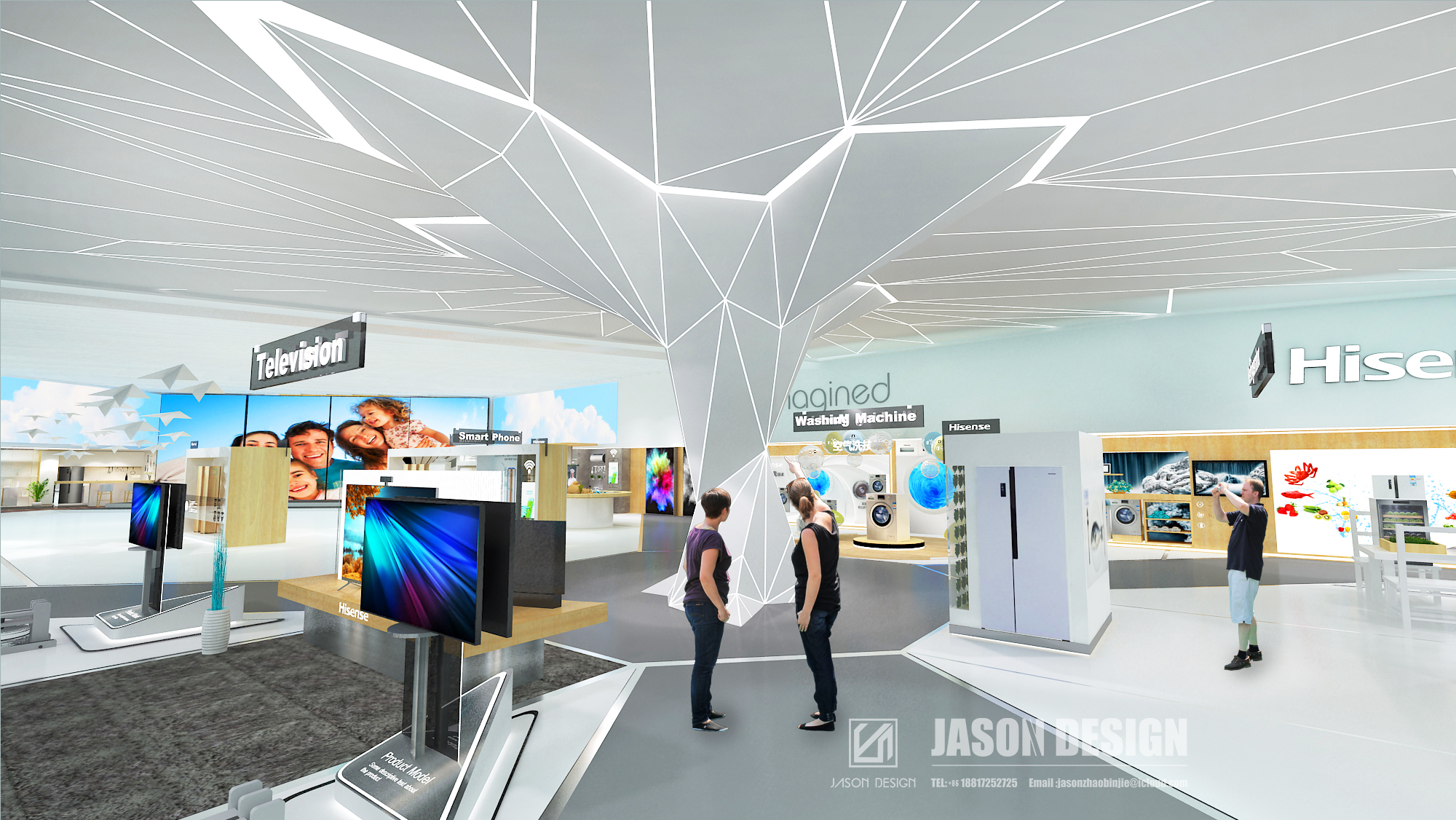 2017 年中国上海 AWE 海信展厅设计丨Jason zhao,YOYO pan-11