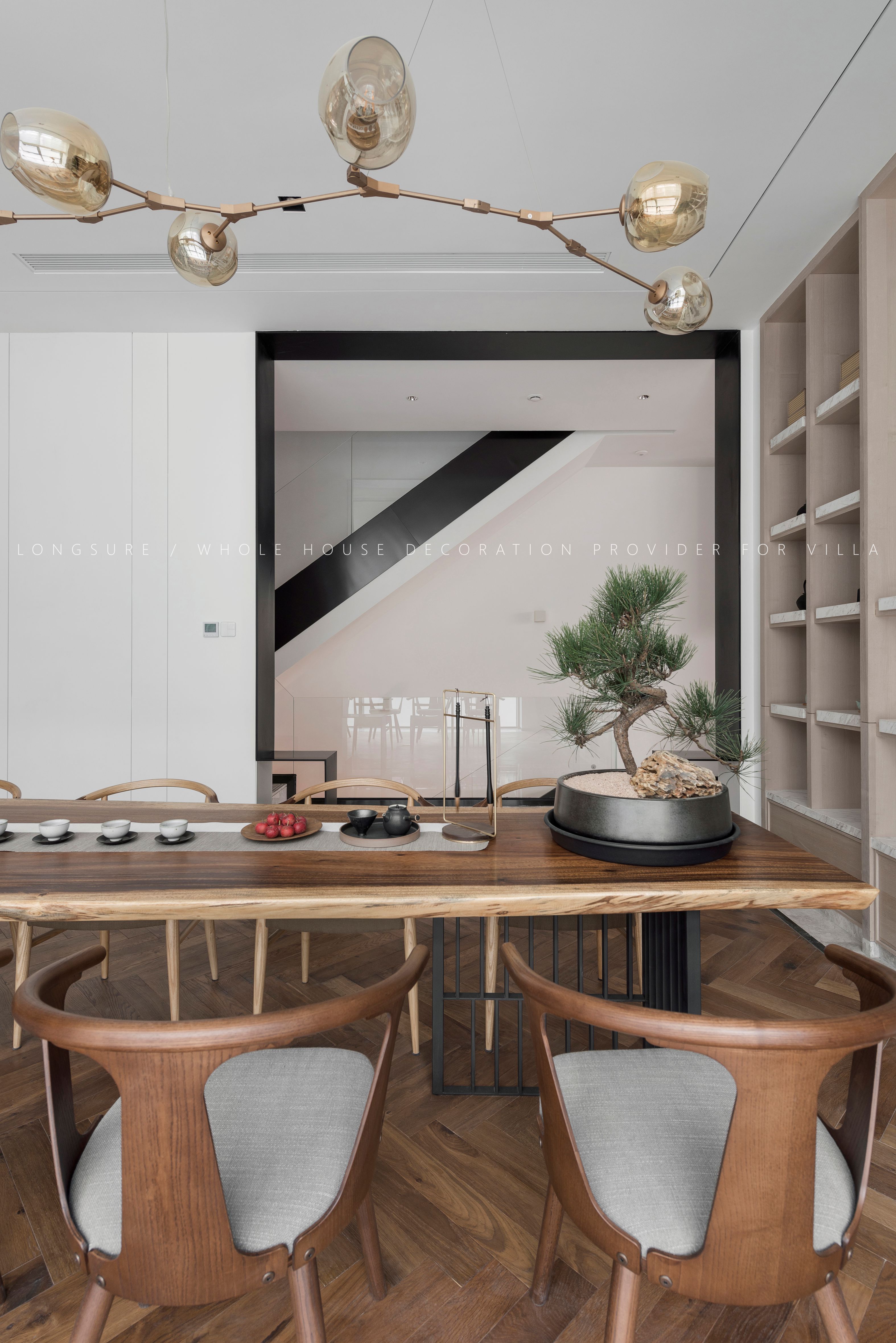 成都朗墅豪宅定制 | 实木整装的艺术-46