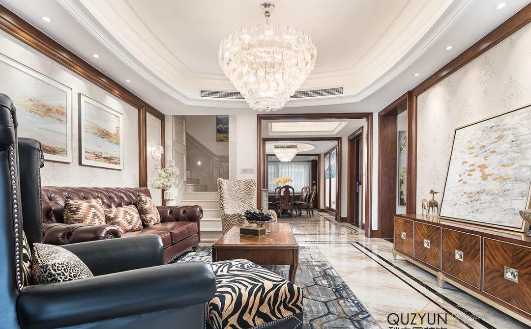 金地天际公寓 | 208 平美式深棕空间-3