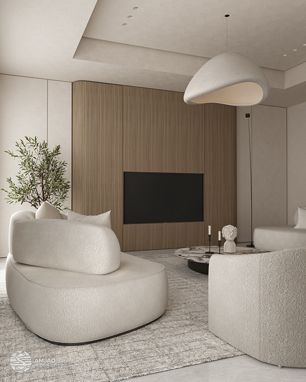 简约客厅室内设计丨阿联酋迪拜丨Creiatv Desractor 团队-14