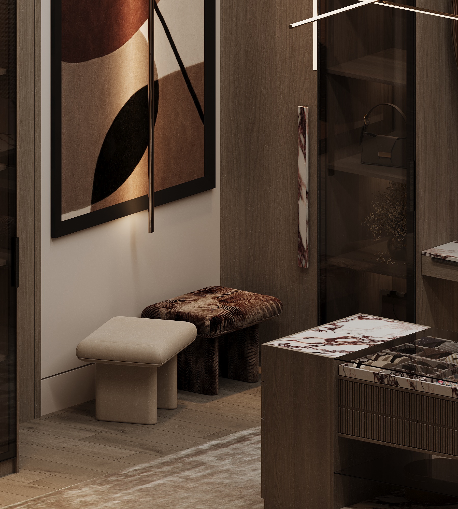 现代奢华更衣室设计丨沙特阿拉伯-12