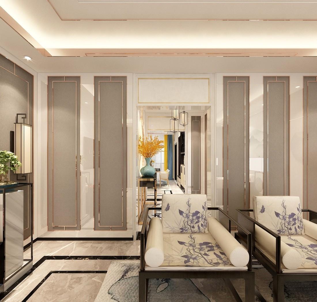 荣盛华府 178 平米新中式风格设计案例解析-6