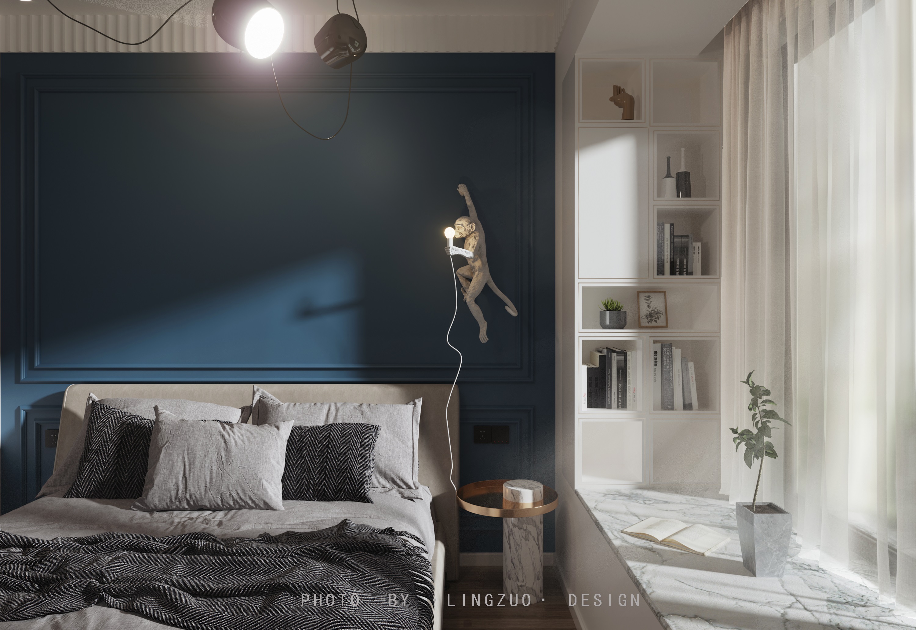 简约而不失个性的白房子设计-9