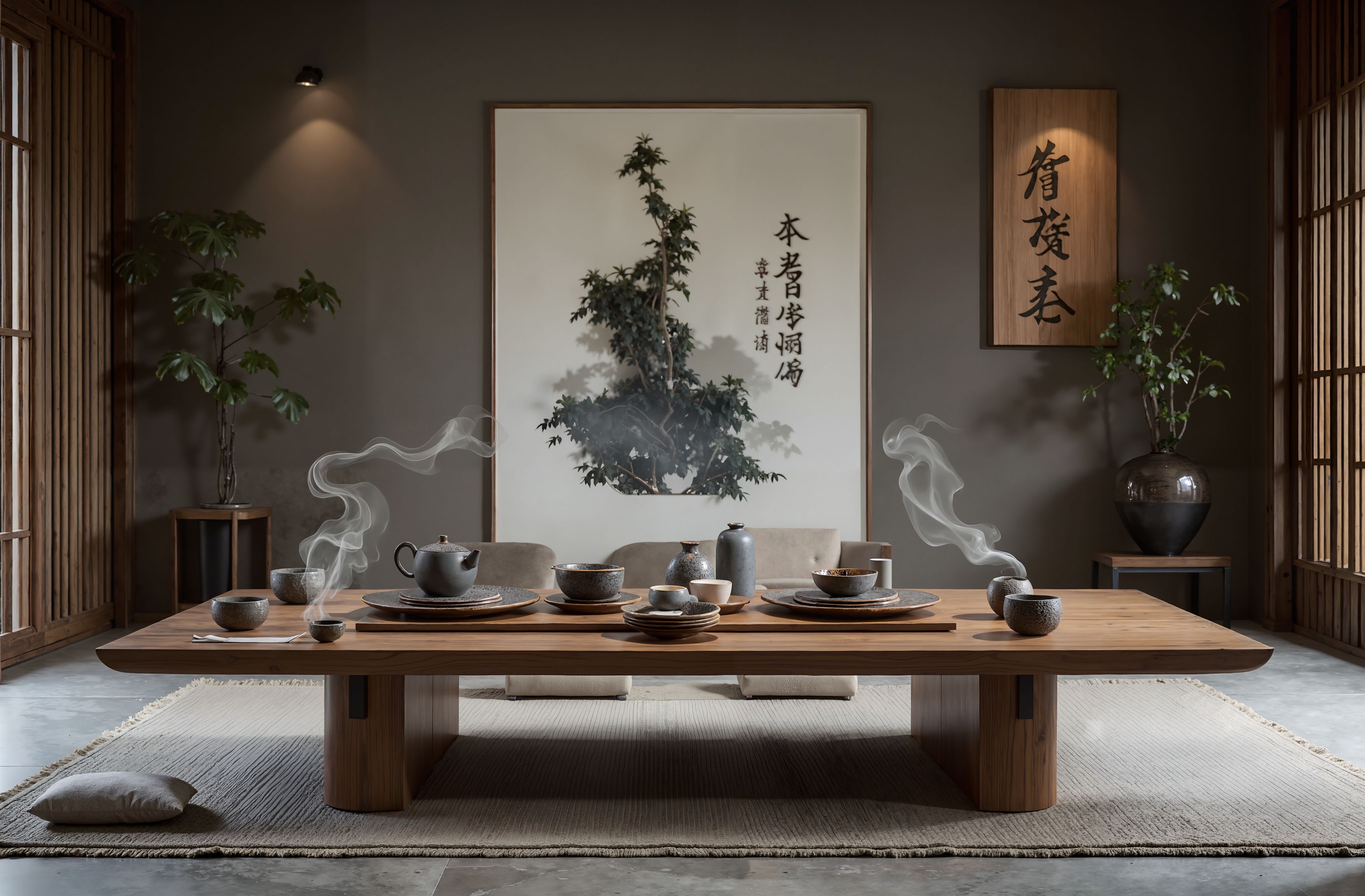 中式摩登与茶室禅意空间设计-8