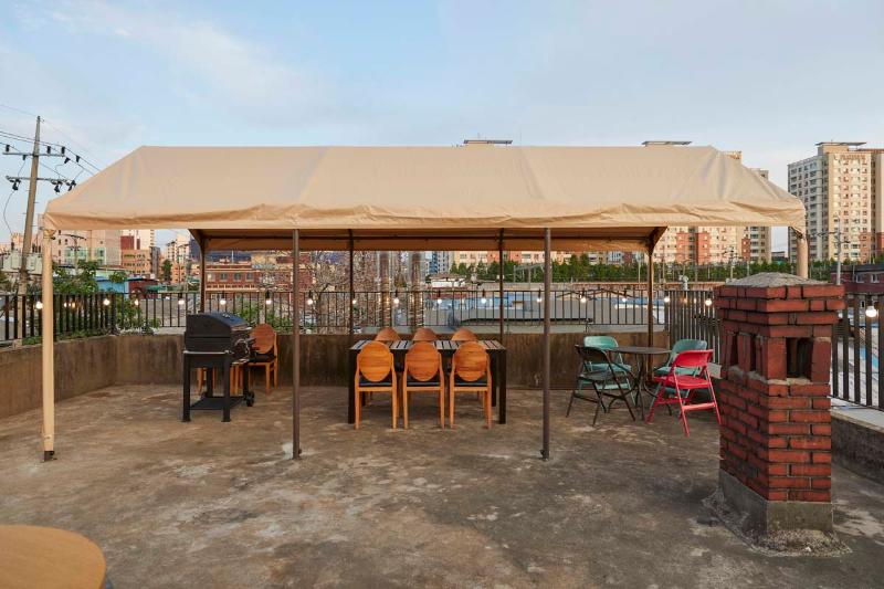 100 平露营风咖啡厅设计-4