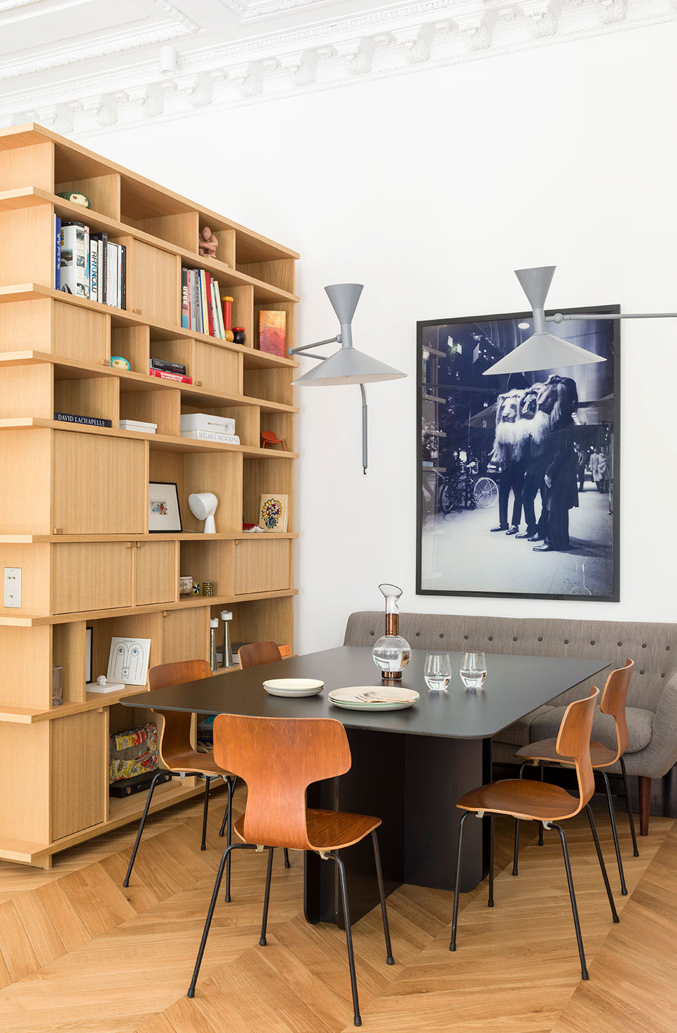 巴黎时尚公寓 | 木质元素的独特魅力-6