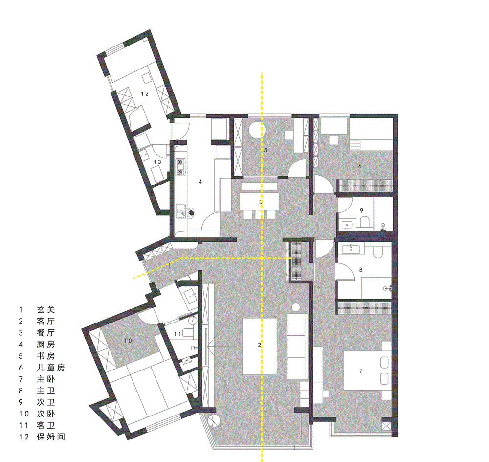 理性美学的宁静住宅-5