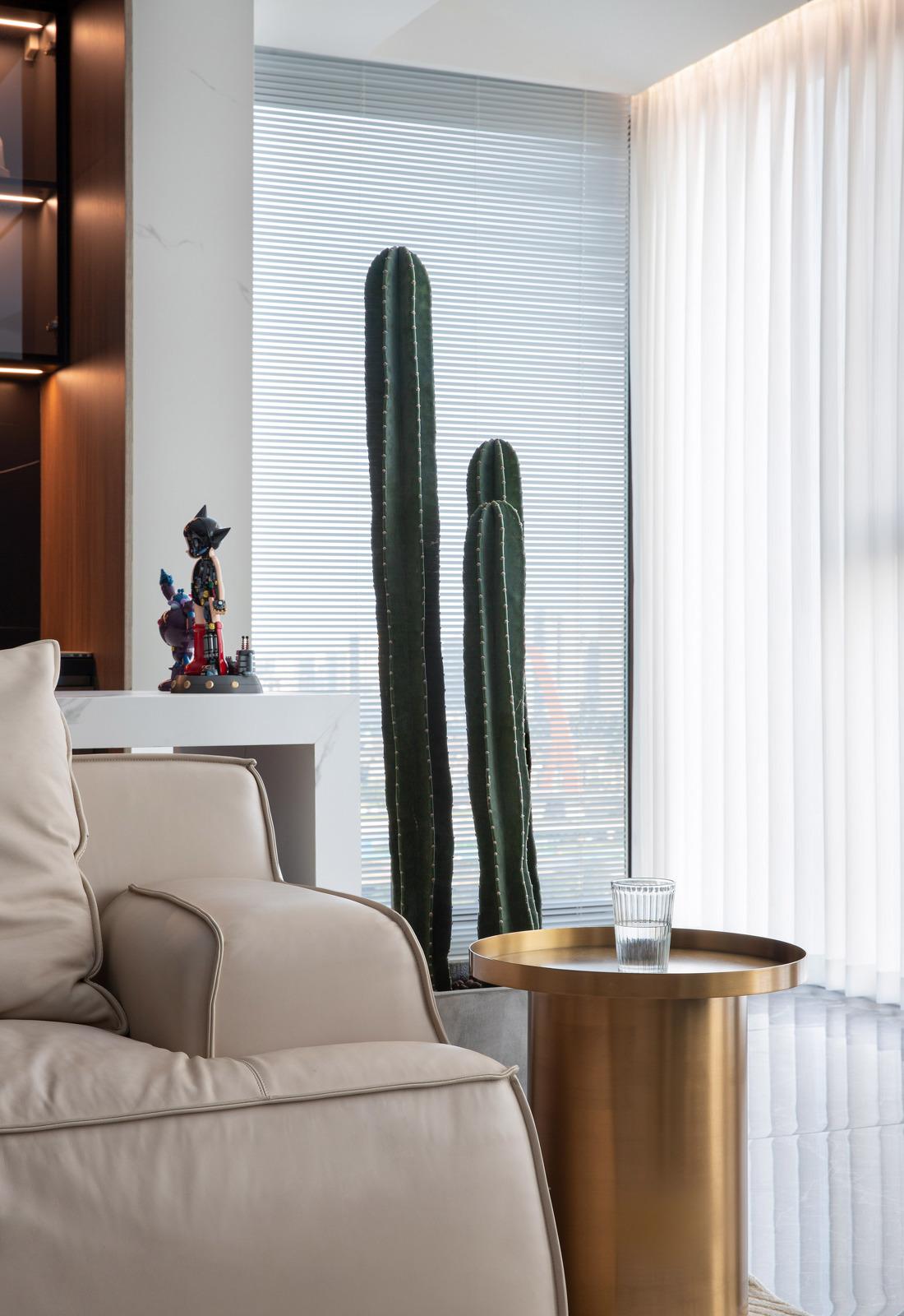 200㎡大平层现代简约风黑白艺术空间-9