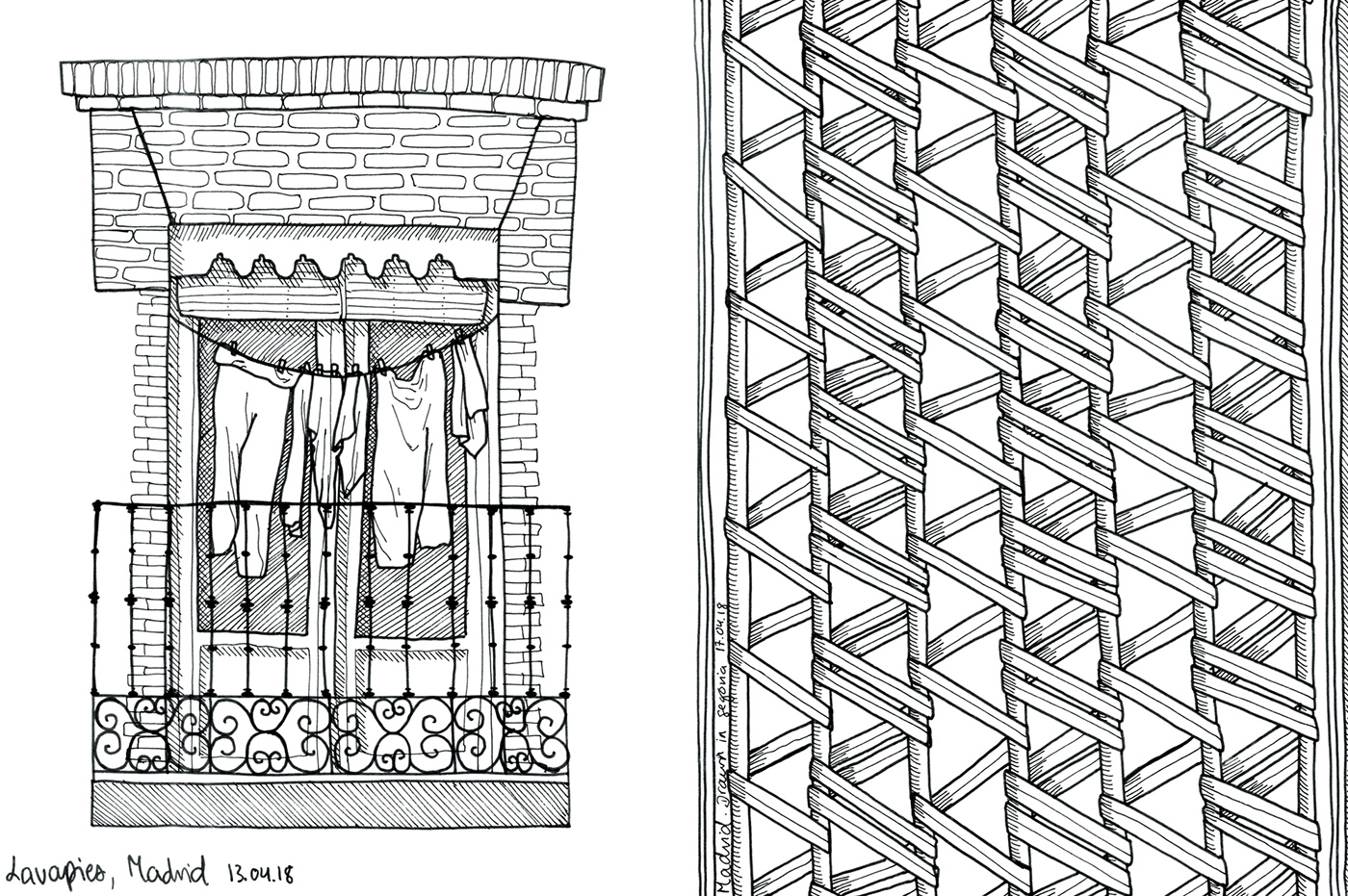 黑白映像 | 西班牙之旅的素描本-5