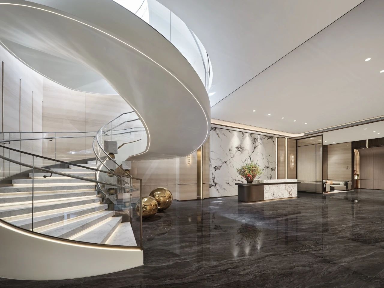 杭州滨江锦尚和品府会所入户大堂丨中国杭州丨ICDL 郑仕樑室内设计-16
