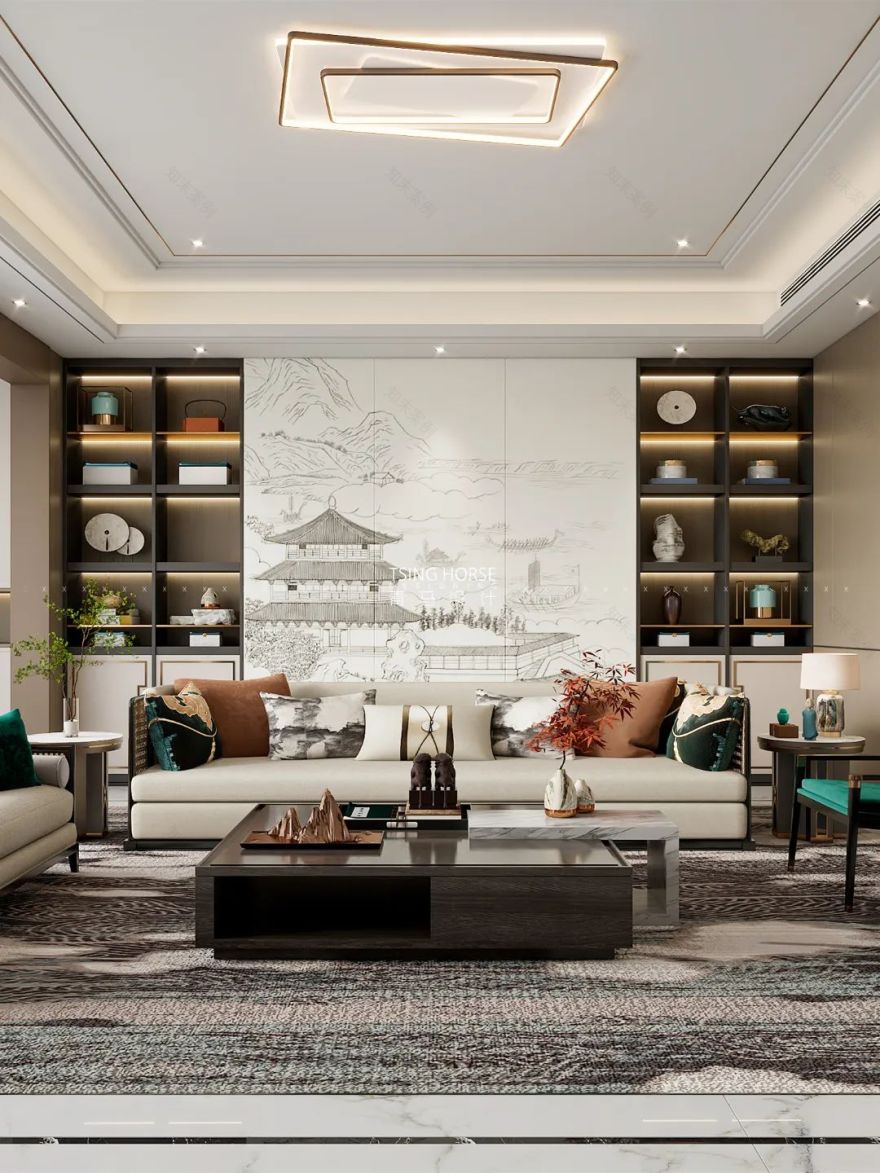 曲江大城君尚府新中式设计丨中国西安丨苏怡人设计团队-11