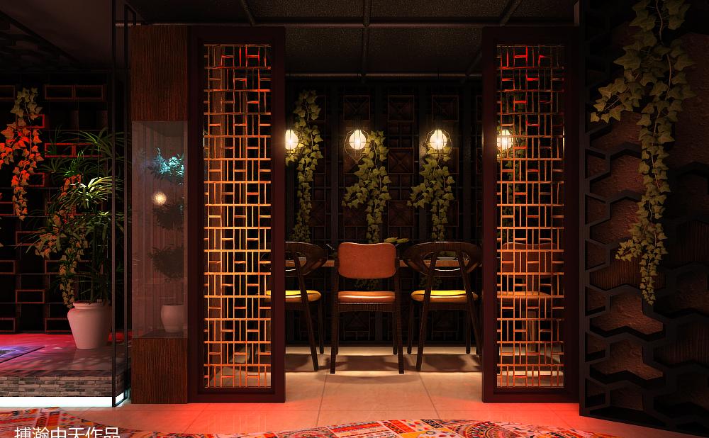 上海香逸江边渔乐餐厅室内设计-42