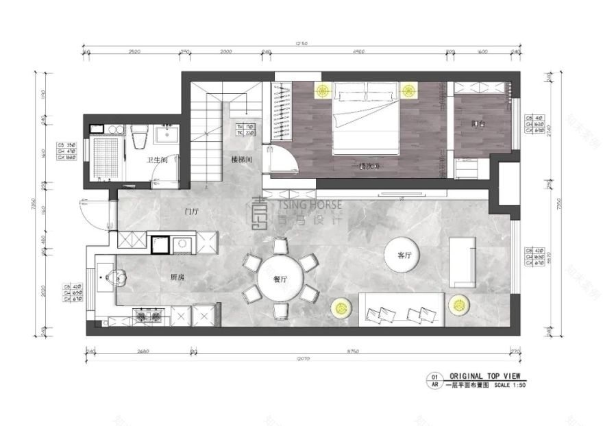 南飞鸿鸿锦城200㎡复式新中式设计丨青马别墅空间设计-31