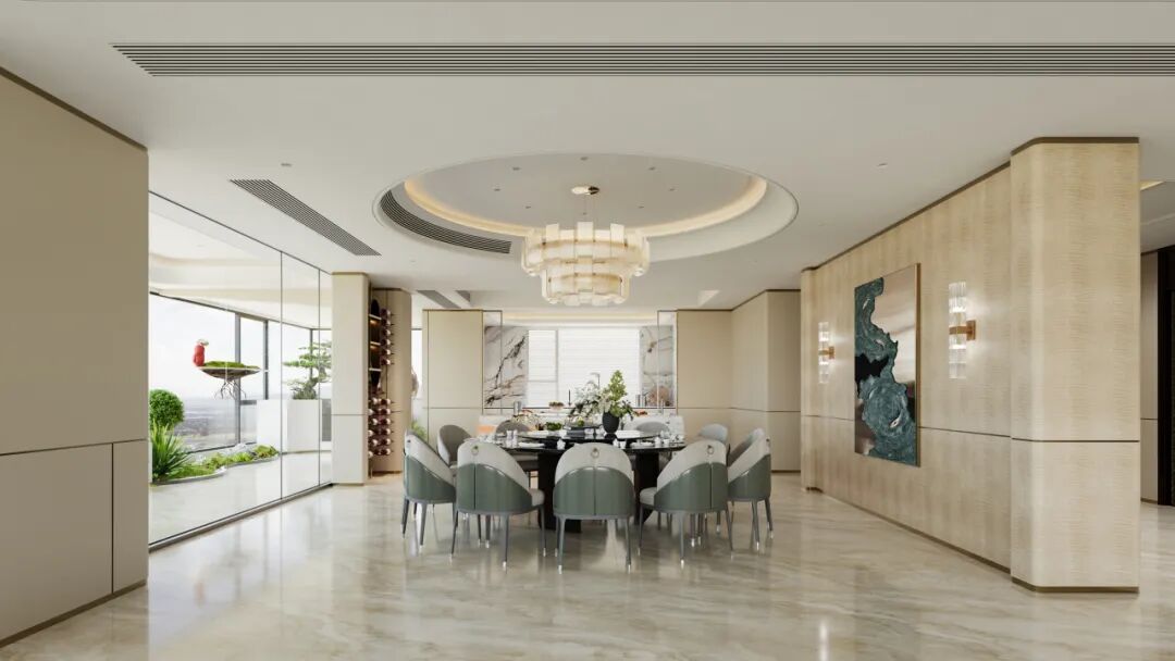 600㎡现代轻奢风丨浏河景苑丨中国湖南丨纵向·空间设计-26