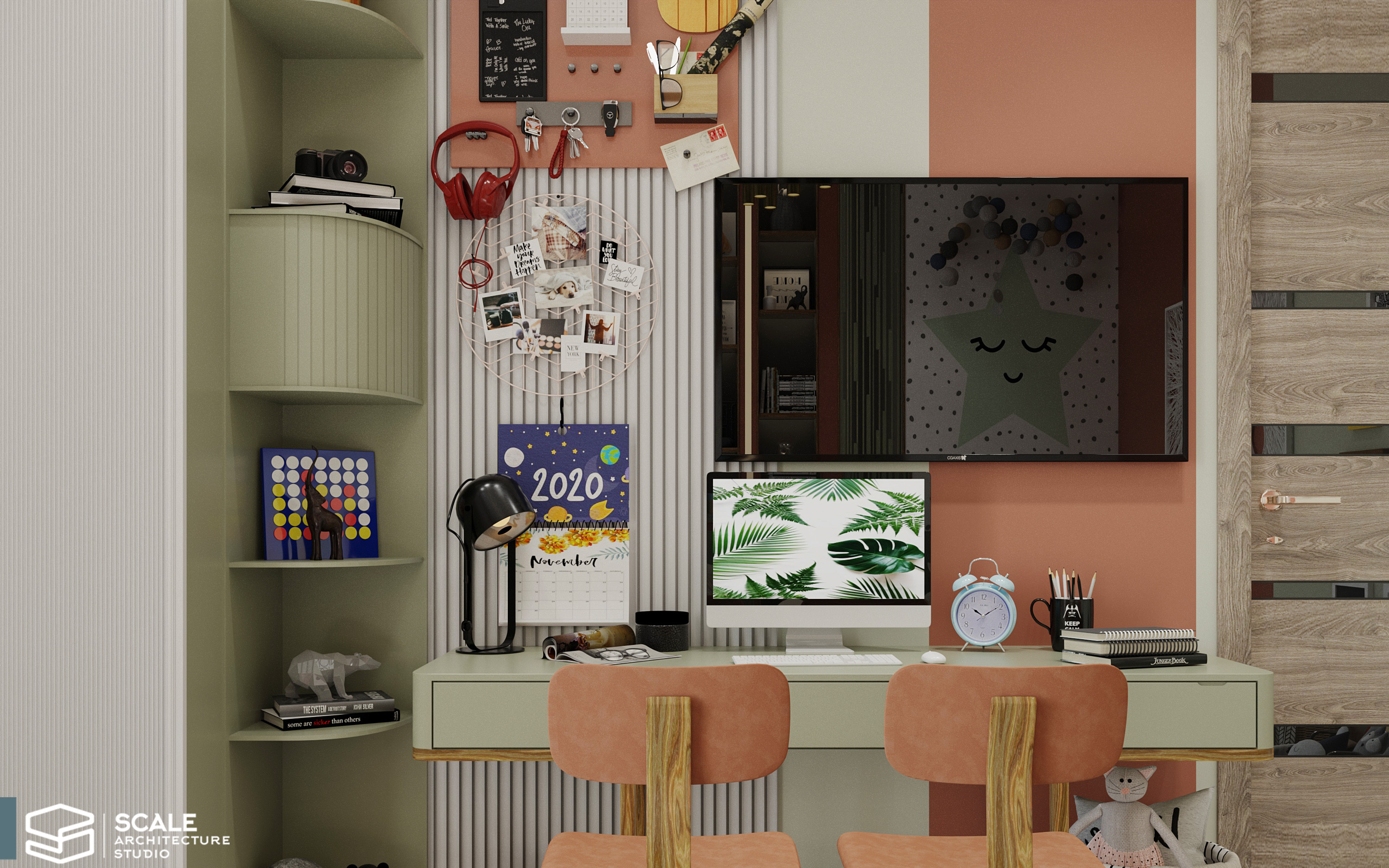 现代儿童卧室设计丨Scale Architecture studio office-8