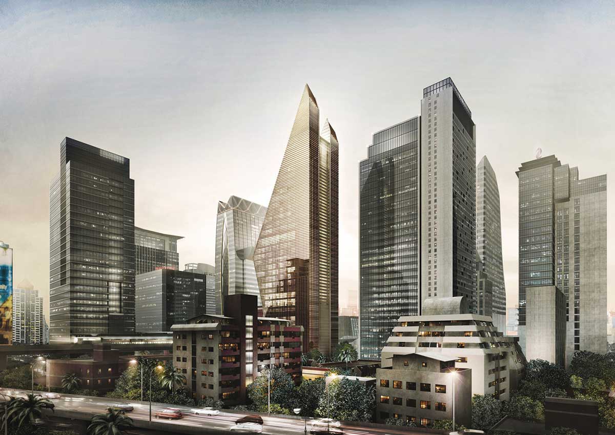 曼谷大型酒店（酒店名:瑞兹伍德）设计丨泰国曼谷丨当地一家建筑公司-7