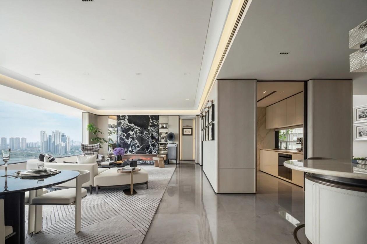 南宁轨道C11大平层344㎡丨中国南宁丨李益中空间设计-11