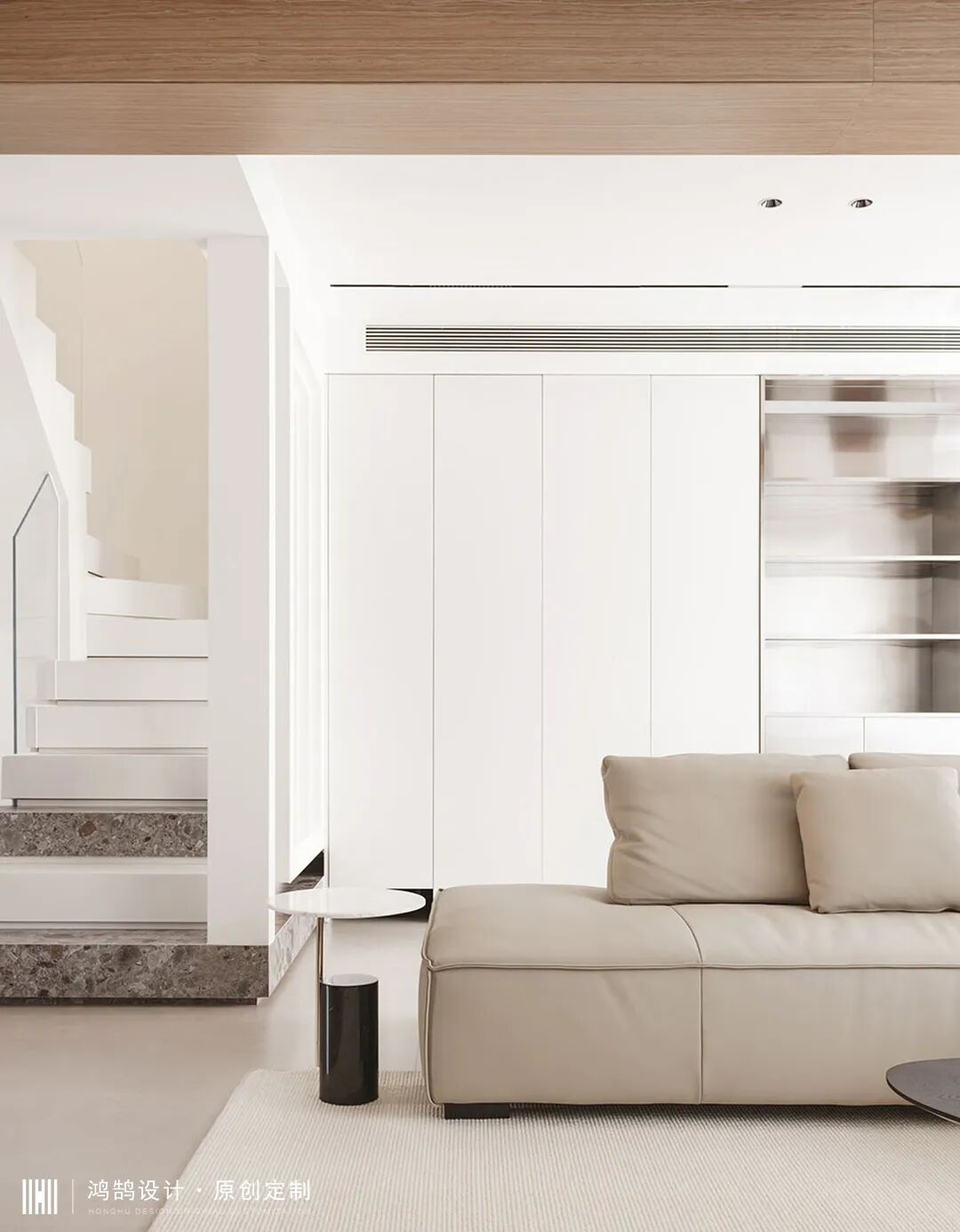 160㎡轻盈体量化空间，穿插设计手法，极致的简约-33