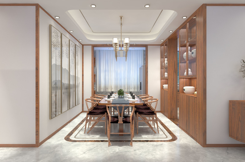 200 平米现代中式入住家装-16