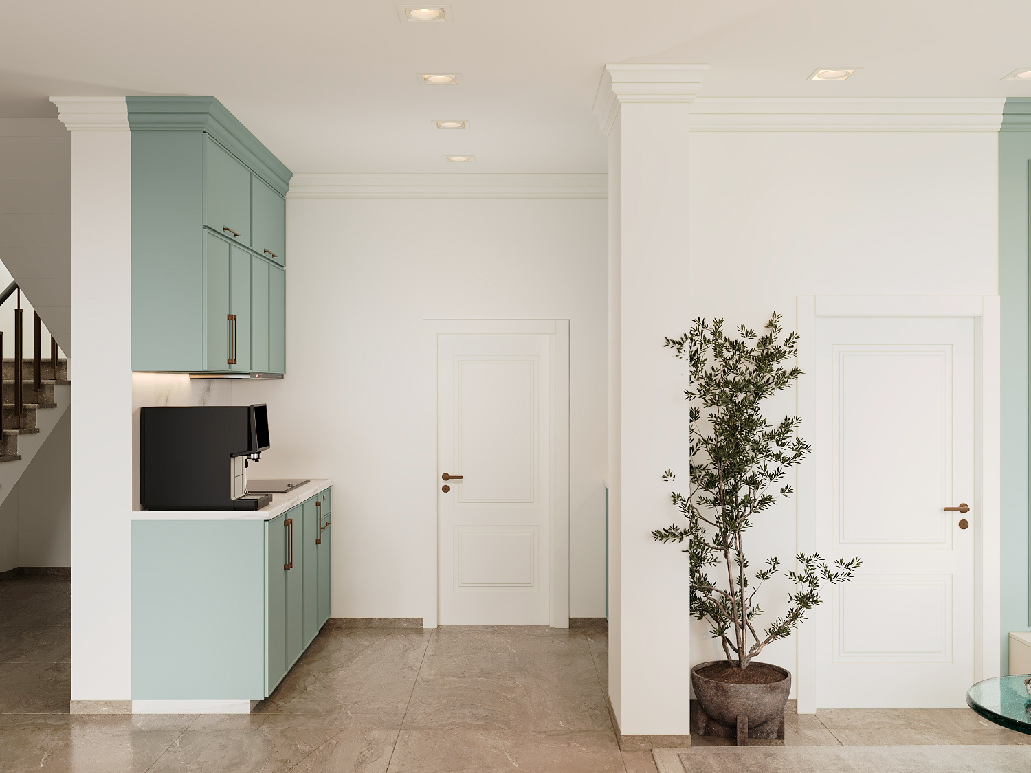 Neoclassic villa interior design- Basement floor-2