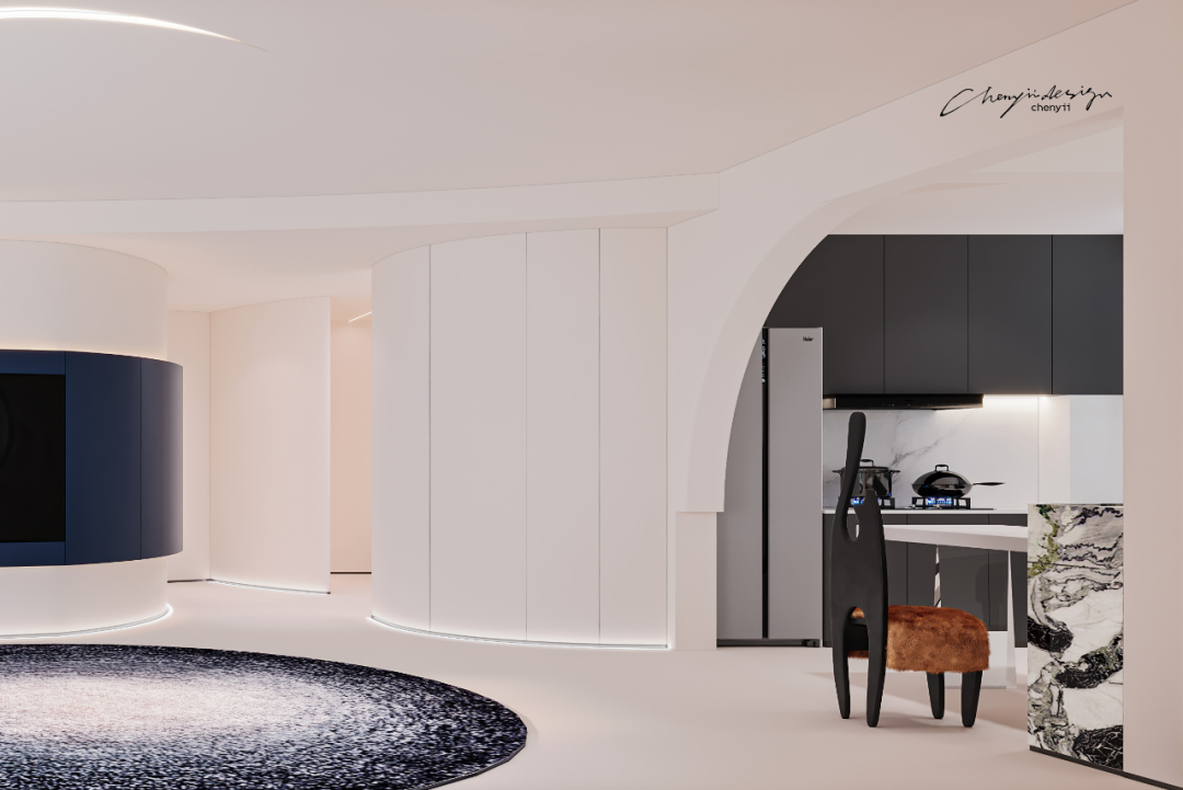 《Brumaire,雾月》·梵音与月色交织的现代艺术住宅丨中国洛阳丨忱意空间设计研究室-23