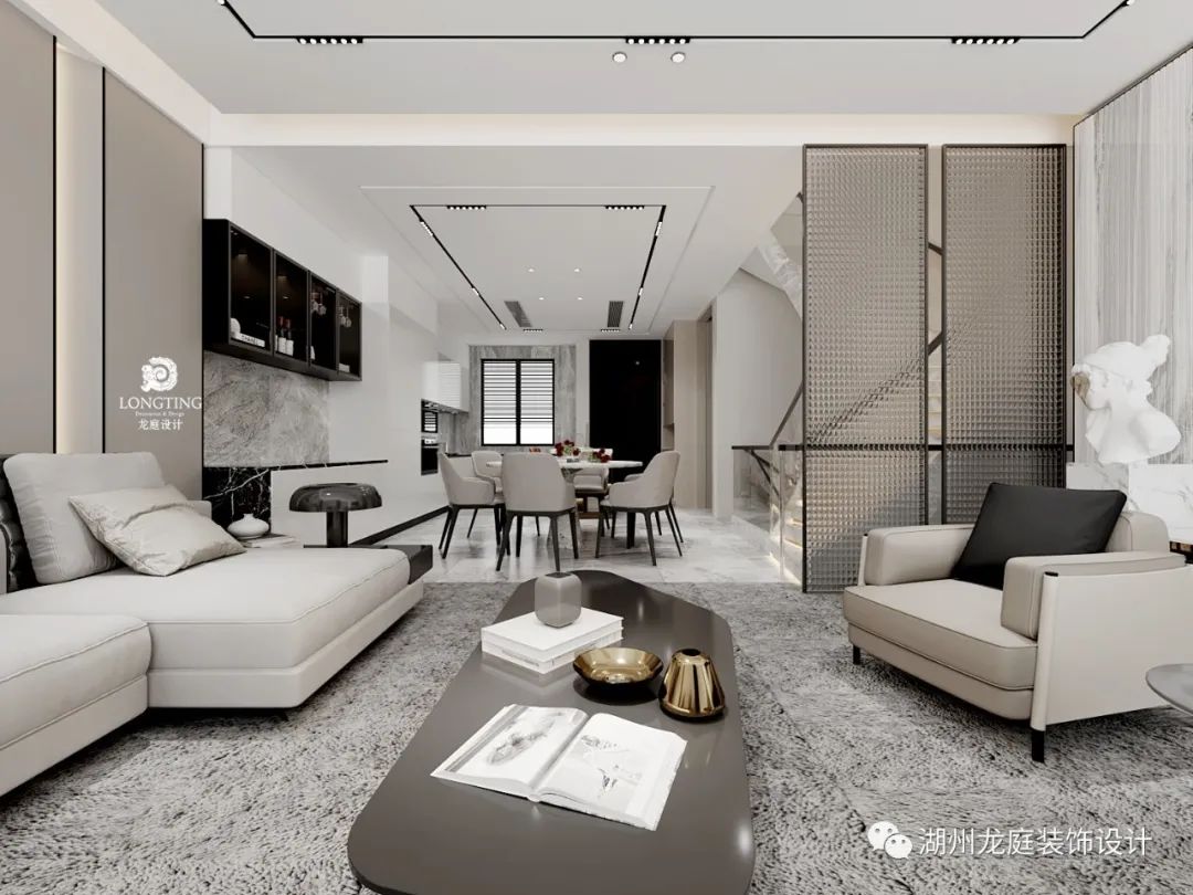 富力城现代简约排屋 | 精致半圆弧楼梯，通透地下室设计-0