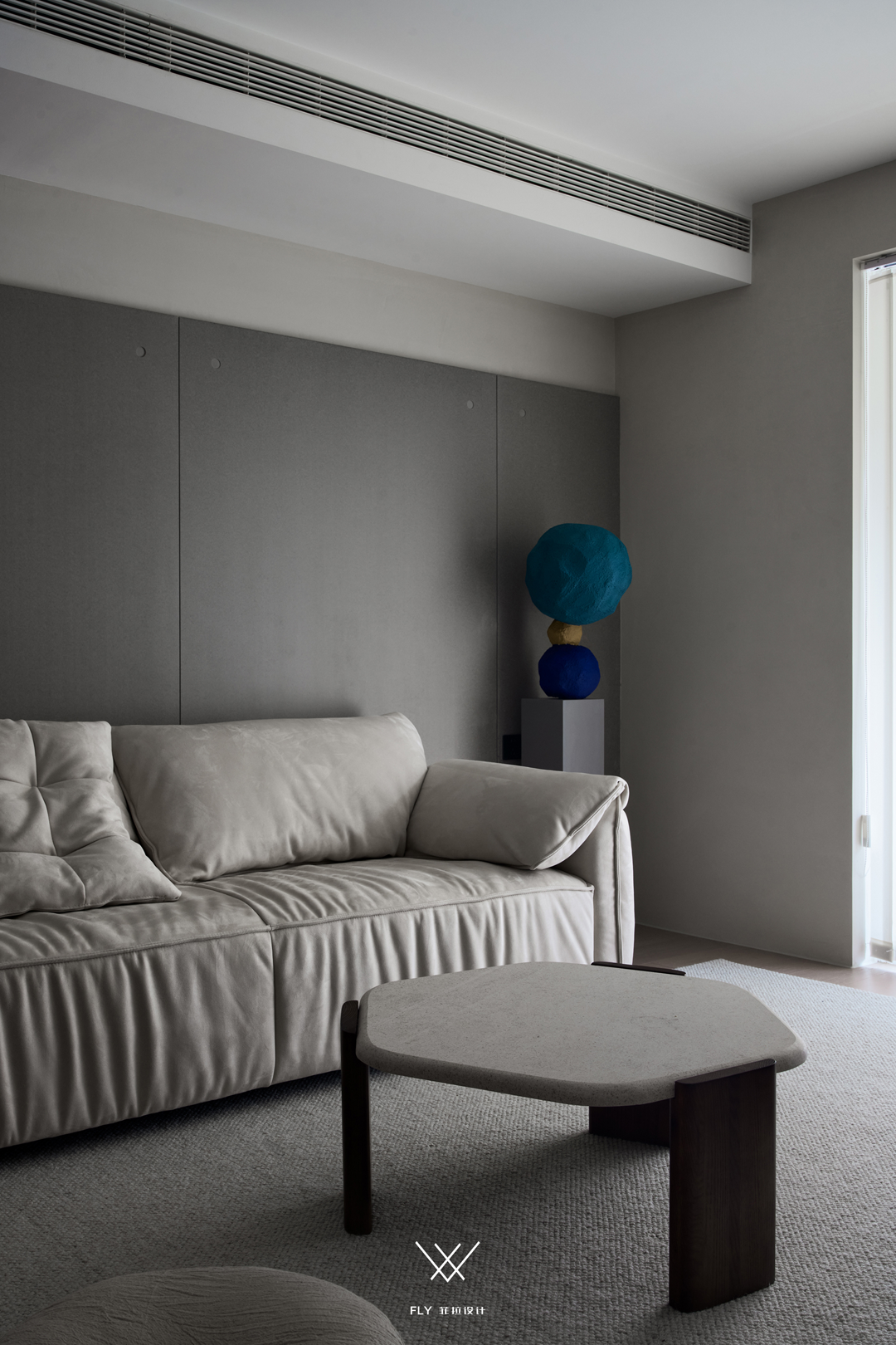 浙江杭州「万家星城」三室两厅现代侘寂空间设计丨中国杭州丨菲拉设计-48