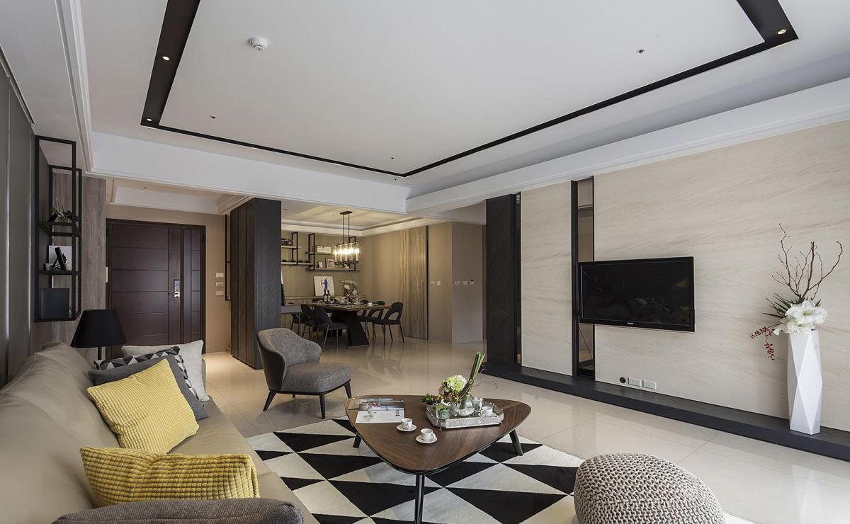 沐澄设计--68坪四房 ‧ 现代风时尚住宅-4