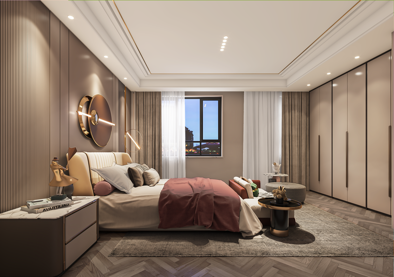 江南嘉悦现代极简设计 感受色彩变化之美-9