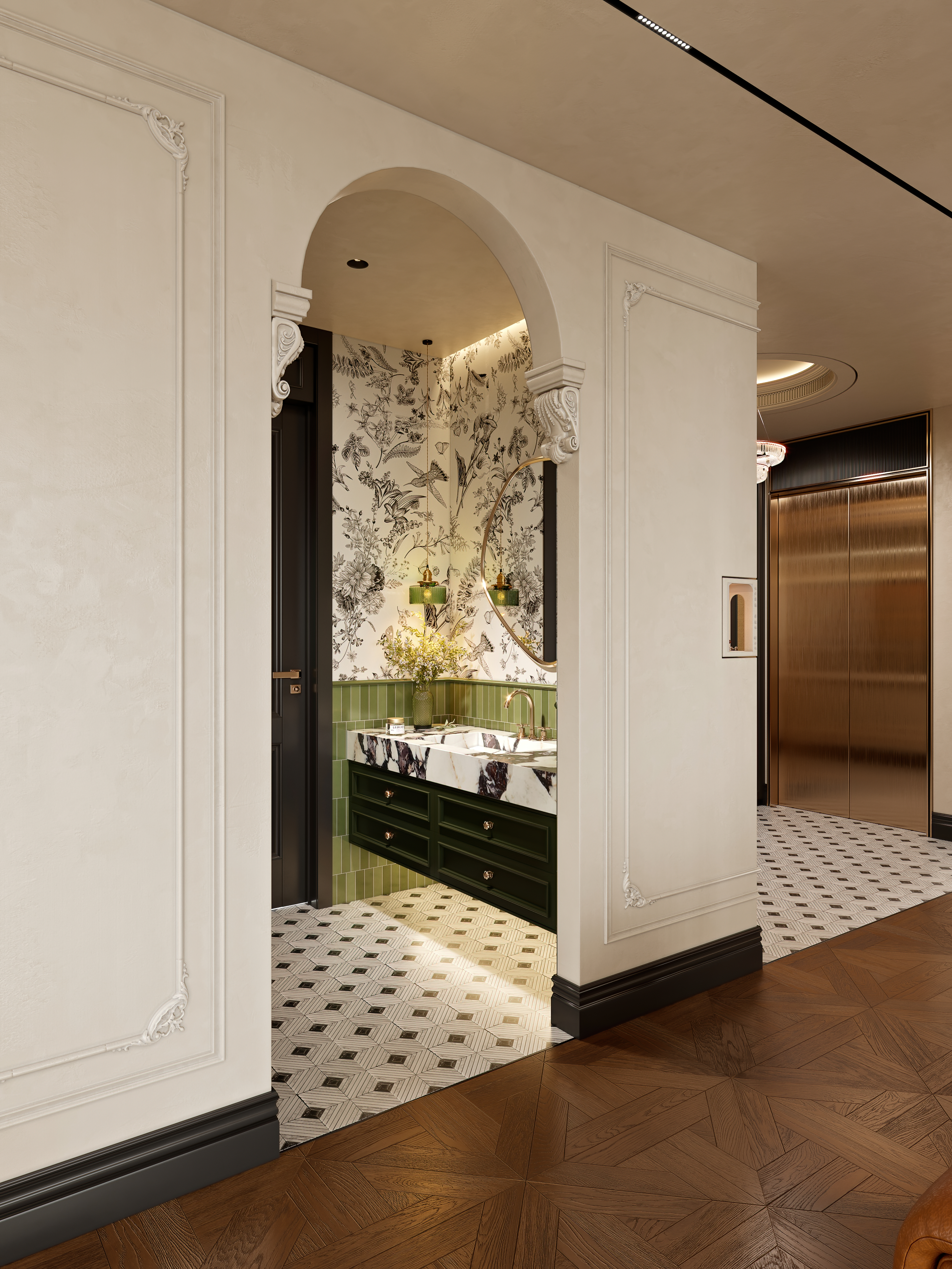 中古风客餐厅 复古法式-5