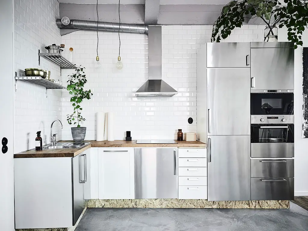 艺术家的工业风之家 | OSB 厨房底座成亮点-15