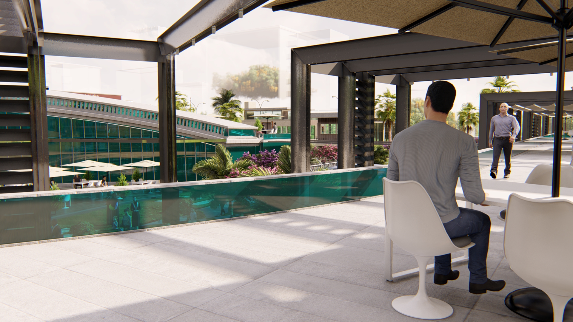 food court , shops & bank design-39