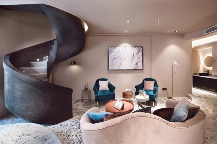 摩洛哥风情的极致旋转楼梯设计-0