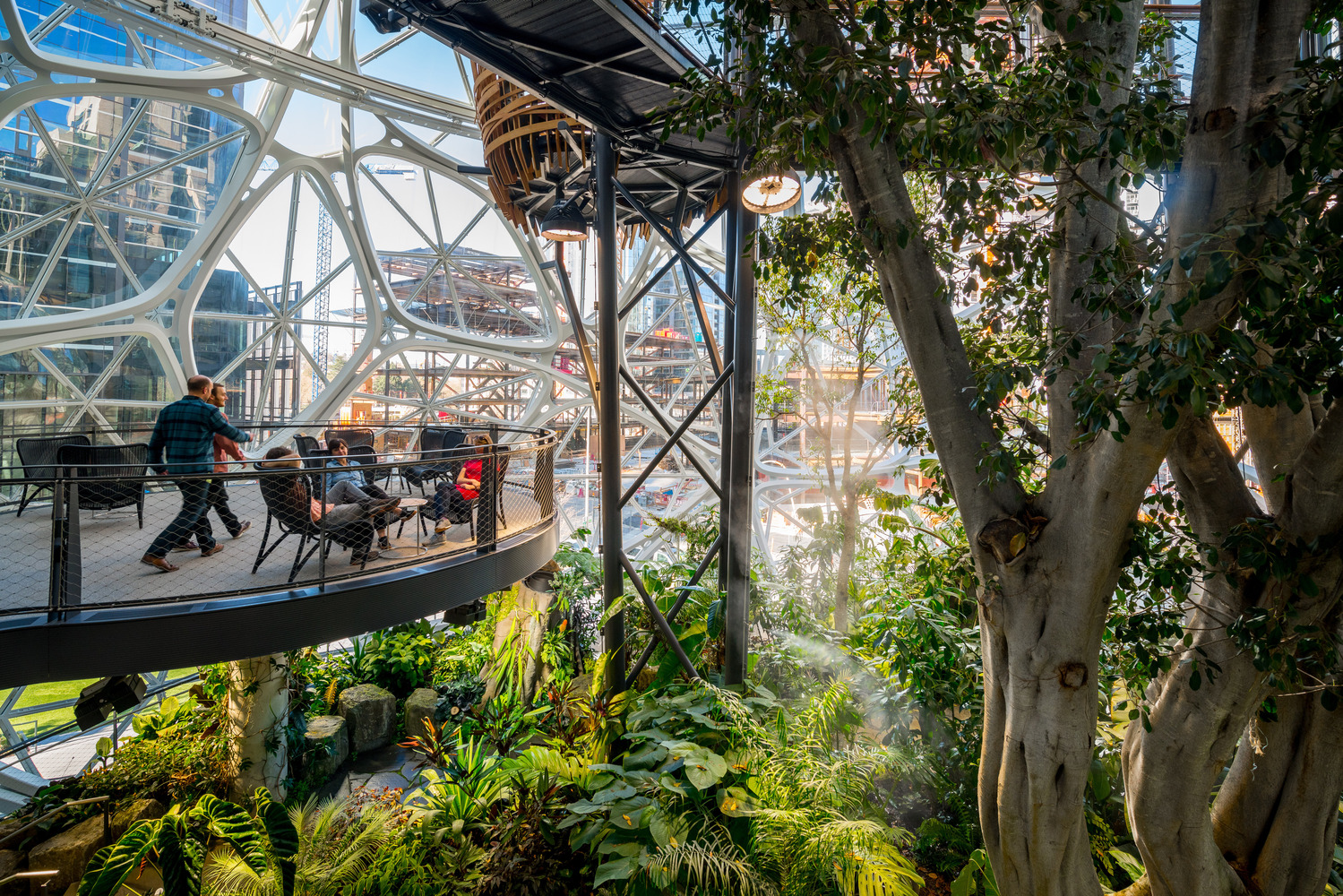 绿意盎然 Amazon Spheres 室内设计赏析-12