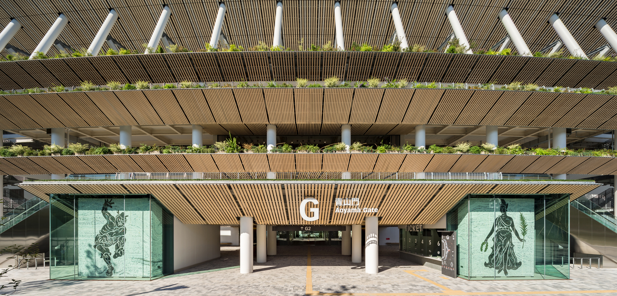 日本国立竞技场丨日本东京丨梓设计,隈研吾建筑都市设计事务所,大成建设-48