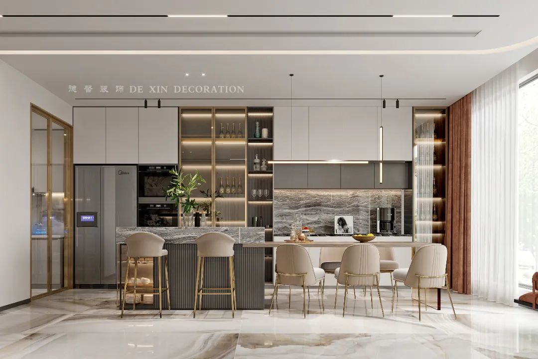 广州中海熙园别墅设计丨中国广州丨德馨装饰-17