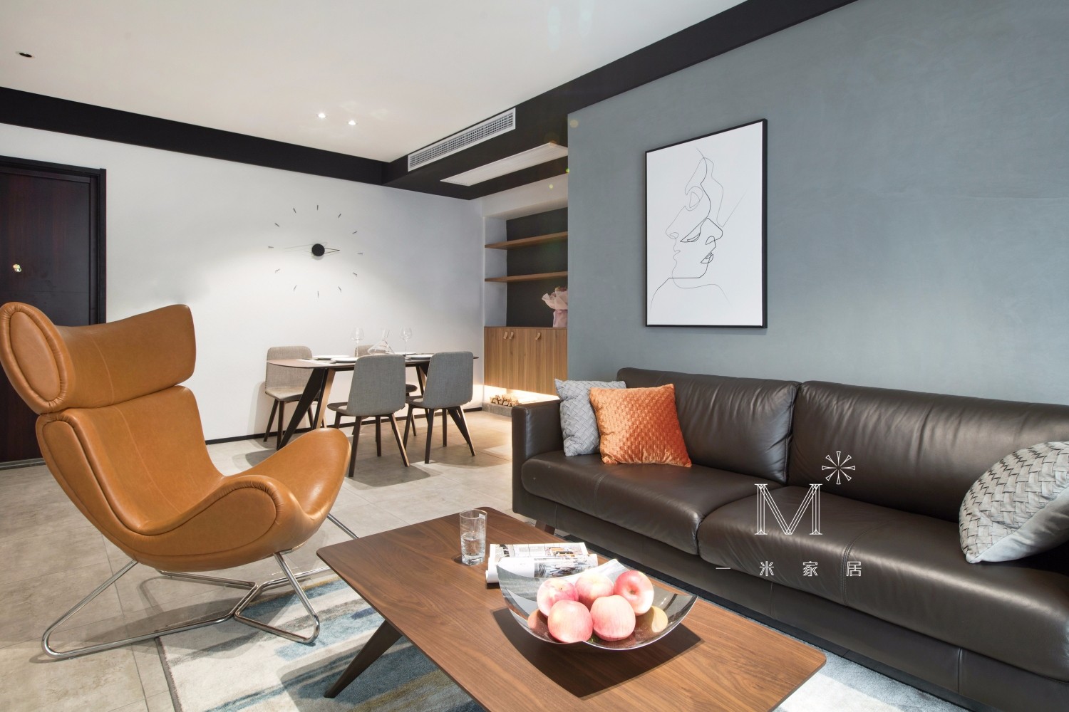 110m²现代极简住宅 | 金属与木质的简约艺术-2